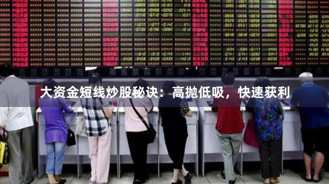 大资金短线炒股秘诀：高抛低吸，快速获利