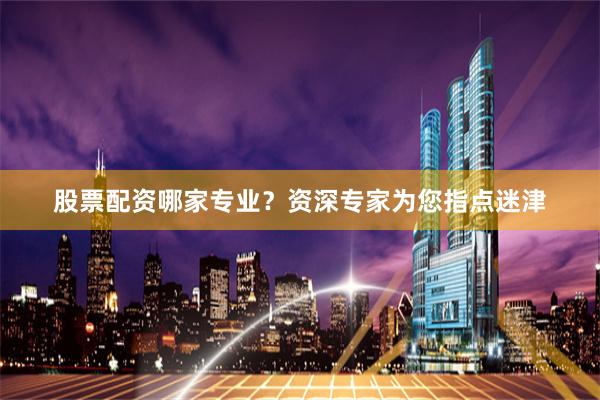 股票配资哪家专业?资深专家为您指点迷津