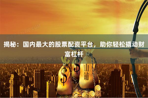 揭秘:国内最大的股票配资平台,助你轻松撬动财富杠杆